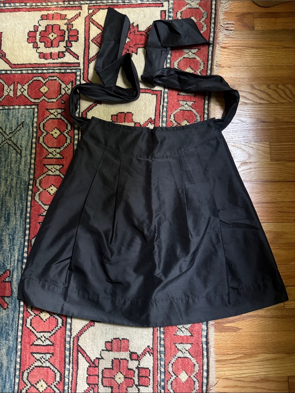 Trina Turk 100% Silk Mini Skirt S black